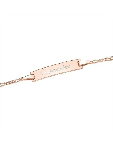 Bracelet stylé avec éléments de coeur dorés rosé