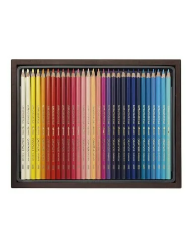 Coffret bois 30 crayons de couleur