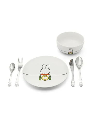 Set de vaisselle pour enfant Miffy 6 pièces, personnalisé
